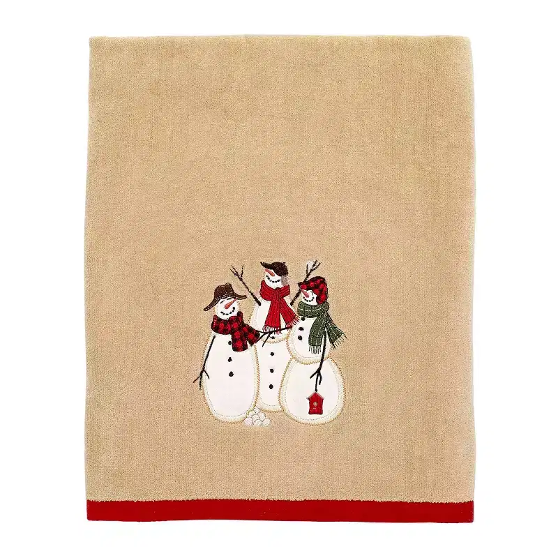 Avanti Snowmen Gathering Bath Towel