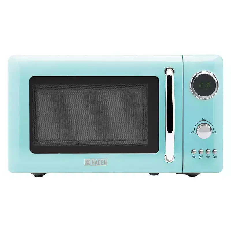 Haden 700W Compact Countertop Microwave Over Turquioise