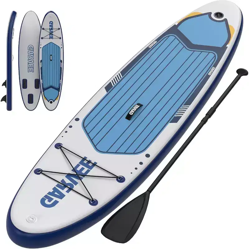 GustoWave Inflatable Stand Up Paddle Board, 10'6 Paddle Boards with Premium Accessories, Non-Slip EVA Deck, Ultra-Light Carry Bag Pump