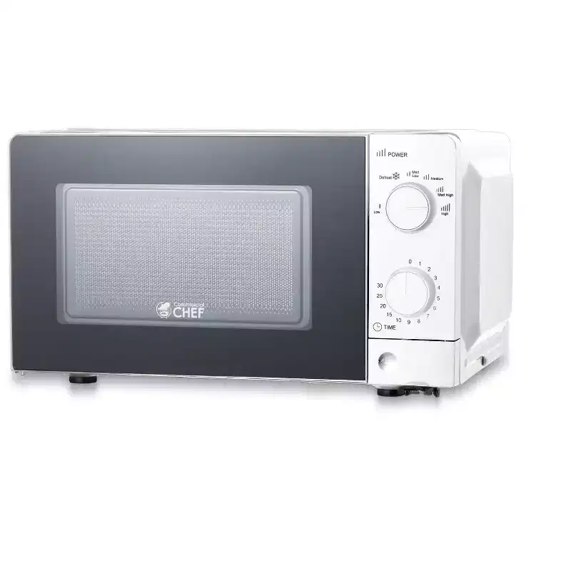 Commercial Chef 0.6 Cu. Ft. Countertop Microwave Oven, CHM660W, White