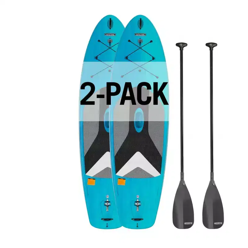 Lifetime Horizon 100 Stand-Up Paddleboard - 2 Pack (Paddles Included), Bahama Fusion - 91014