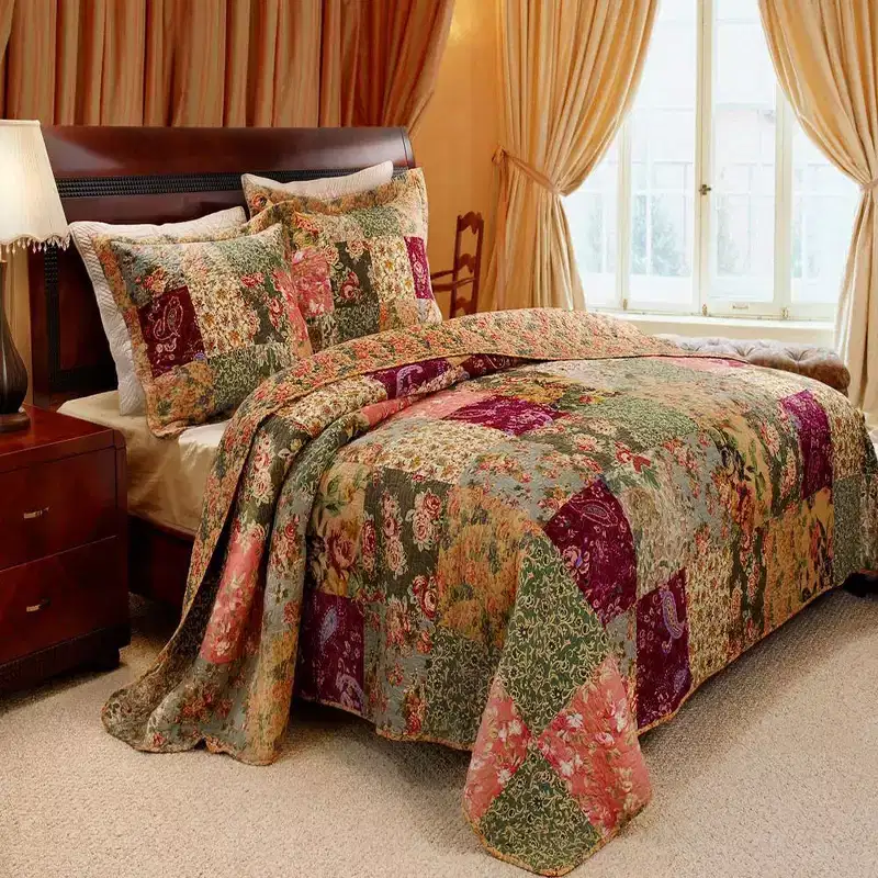 Greenland Home Fashion Antique Chic Bedspread Set 3-Piece, Multicolor