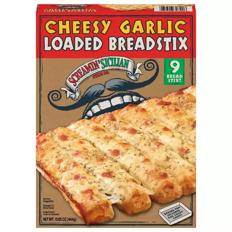 Screamin' Sicilian Frozen Cheesy Garlic Loaded Breadstix - 15.65oz