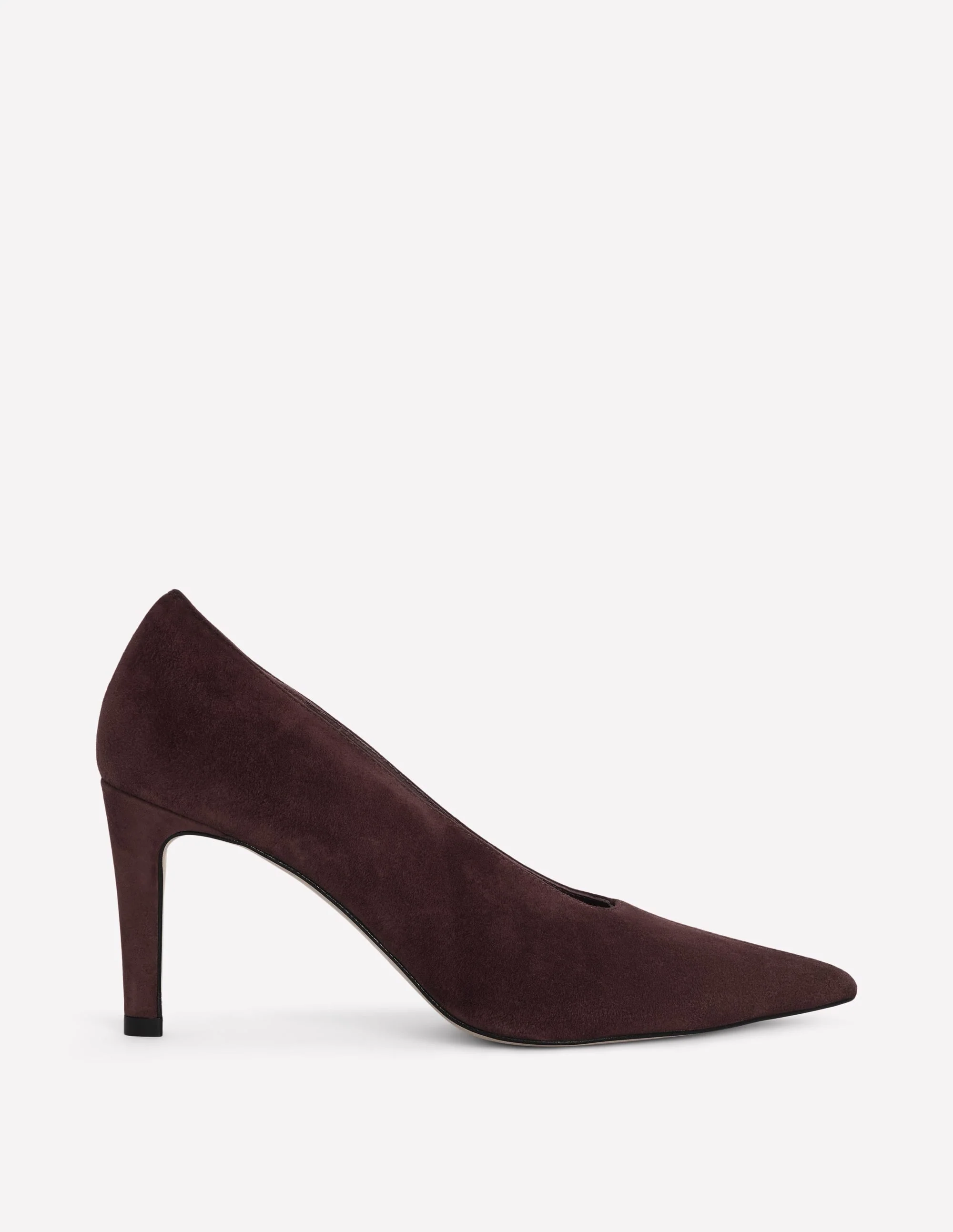Pointed Court Shoes-Chocolate
