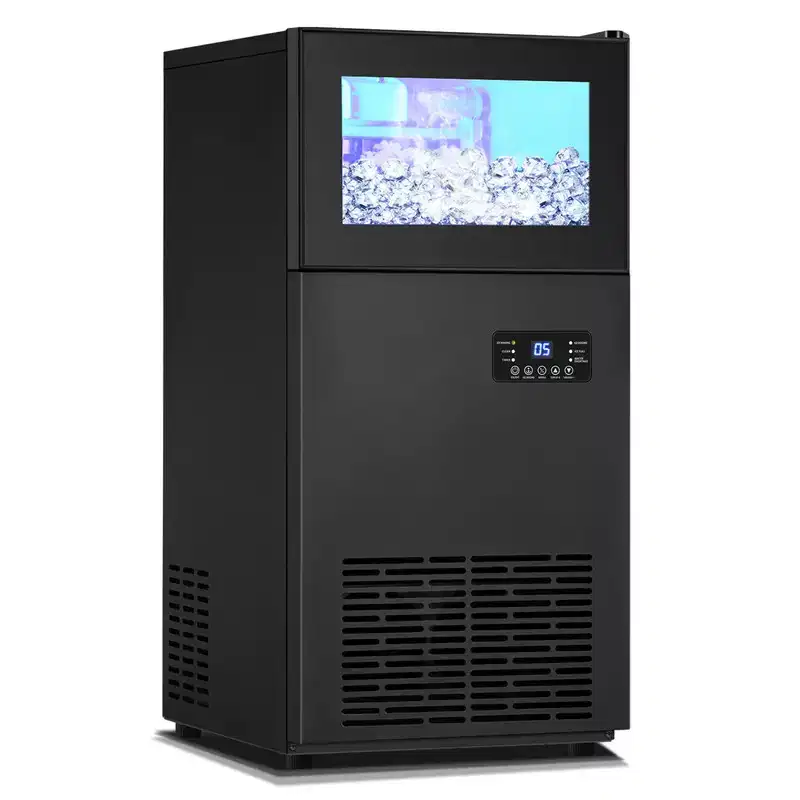 Tylza Commercial Built-in or Freestanding Ice Maker 160Lbs/24H in Black