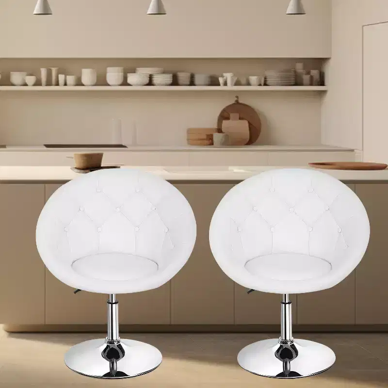 Adjustable Height Vanity Chair | Home Bar Stool & Makeup Chair | Living Room