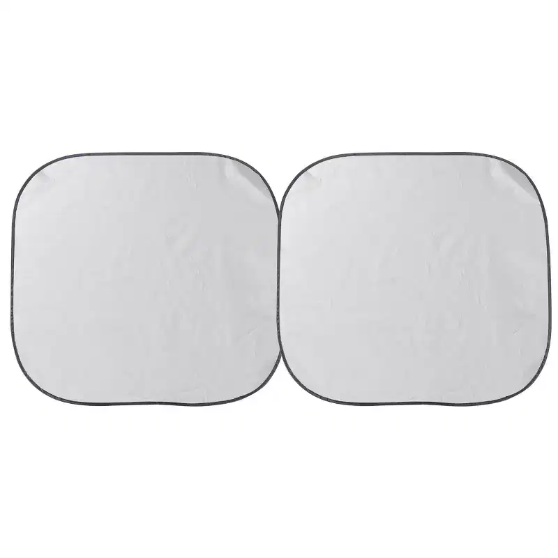 Type S Jumbo Automotive Sunshade: Car Shade Windshield, Elastic-Back Strap, Silver & Black, 32"x68"