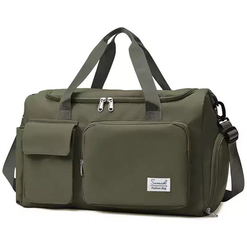 Narwey Travel Duffel Bag with Shoes Compartment Sports Gym Bag with Dry Wet Separated Pocket for Men and Women, Overnight Bag Weekender Bag