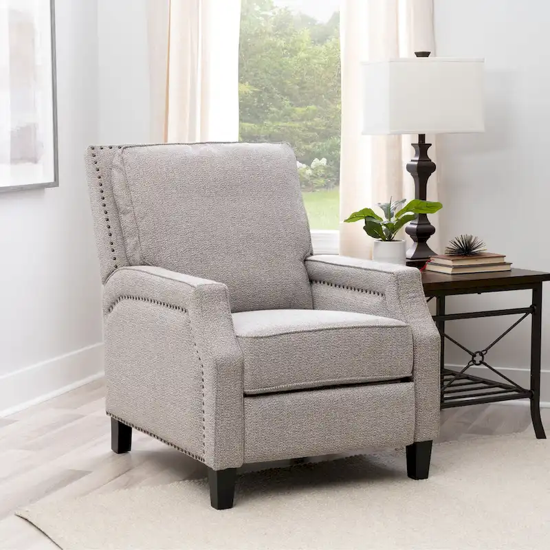 Upholstered Push Back Recliner