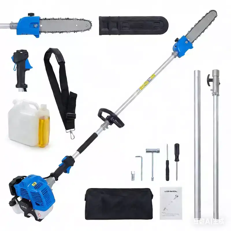 Gasoline-Powered Chainsaw with Shock-Absorbing Handle, Self-Lubricating Quick-Release Mechanism, EPA Certified, Suitable for Tree Trimming