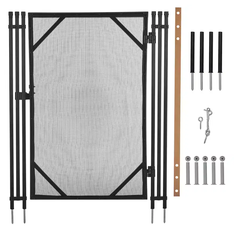 Removable Safety Pool Fence, Heavy Duty Steel & Aluminum Frame, Weather Resistant, Easy DIY Install, Swimming Pool Fence for Inground/Above
