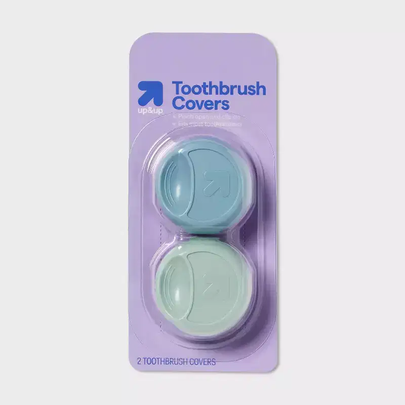 Toothbrush Cover - 2ct - up&up™: Oral Care Accessories, General Plastic, Set of 2