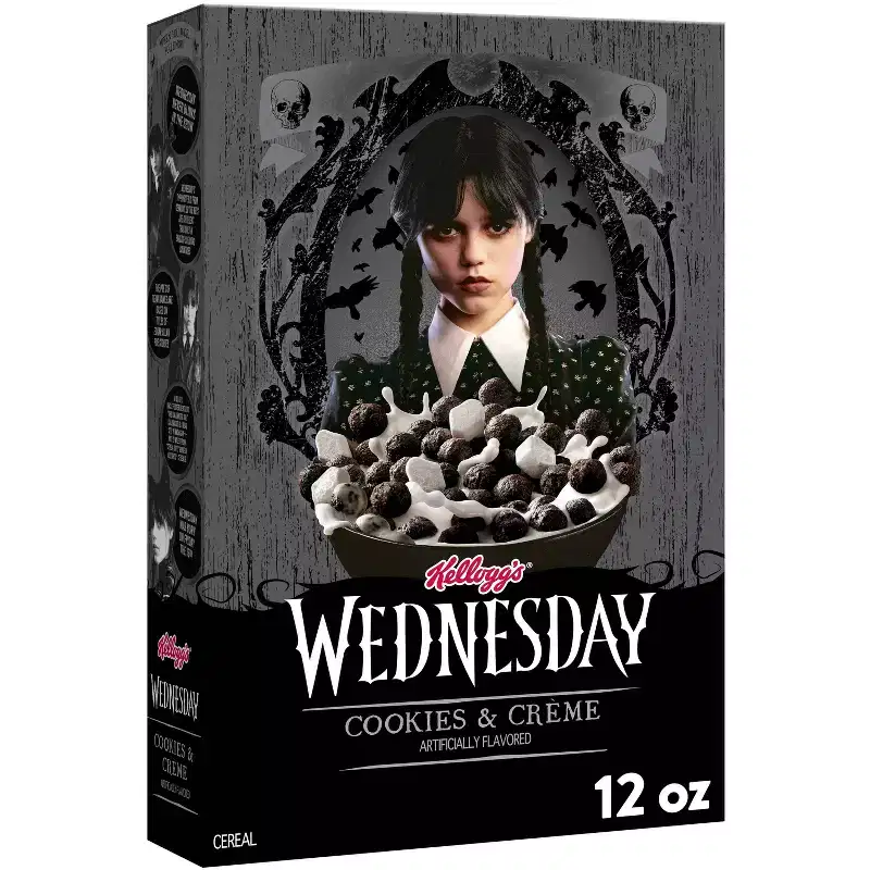 Kellogg's Wednesday Cookies & Creme Limited Edition Breakfast Cereal - 12oz