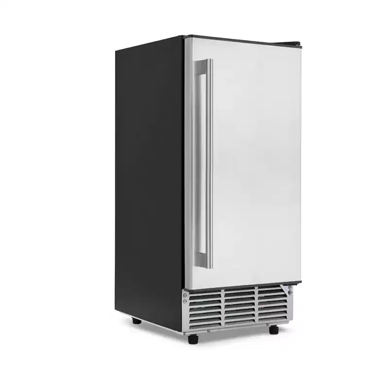 Newair Undercounter Ice Maker for Home. Clear Ice, 80 lbs/day - Stainless Steel