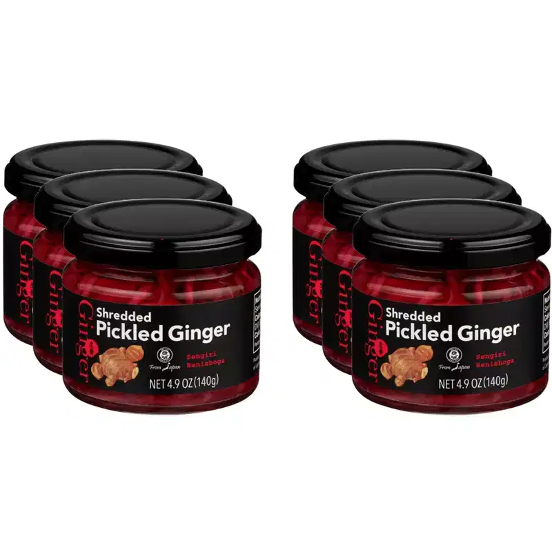 Muso From Japan Shredded Pickled Ginger - Case of 6 - 4.9 oz