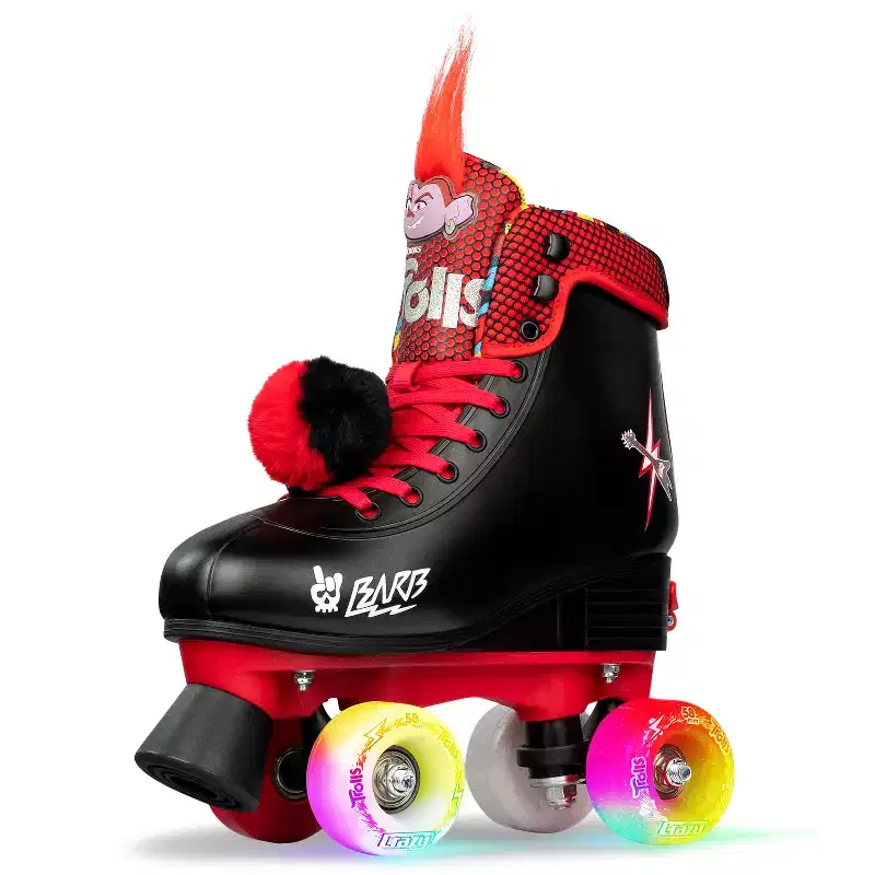 Crazy Skates Trolls Size Adjustable Roller Skates - Poppy From The Trolls Movie