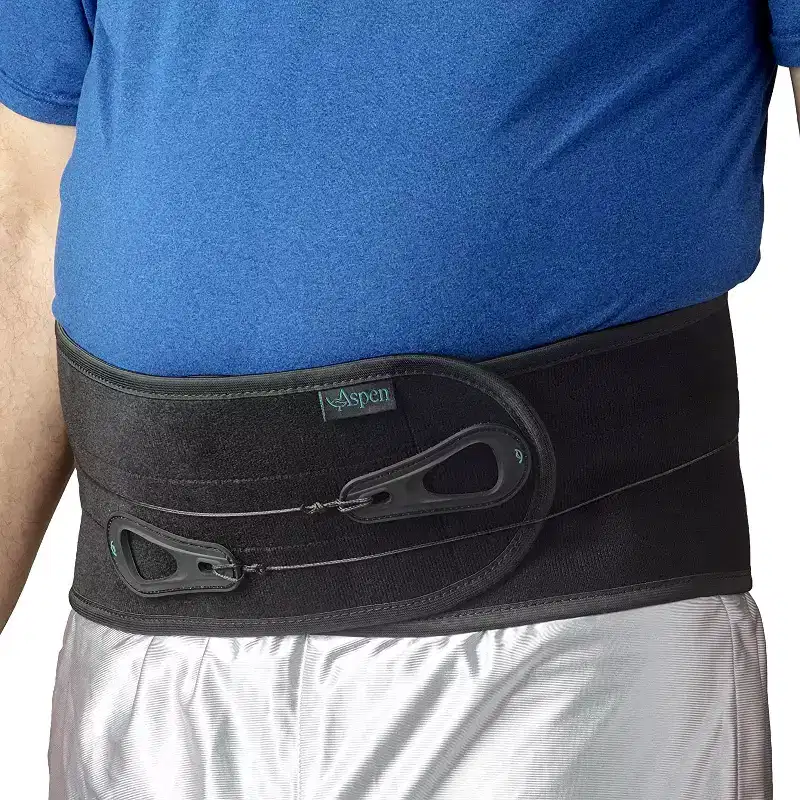 Aspen Lumbar Support Back Brace, Patented Pulley System fored Compression, Braces for Lower Back Pain Relief for, for Men & Women, Medium