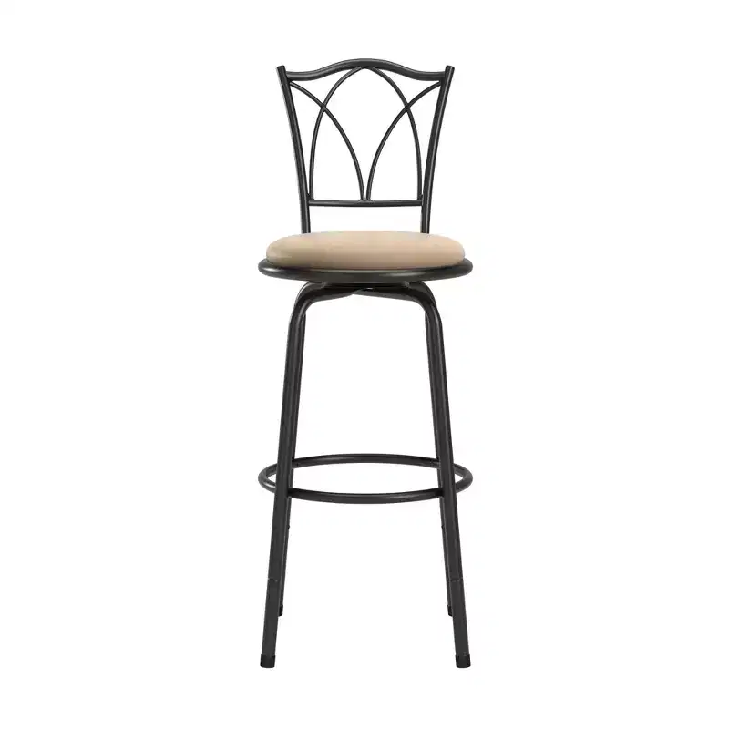 Aidan Double X-Back Bar Stool - Set of 3 - Brown - iNSPIRE Q