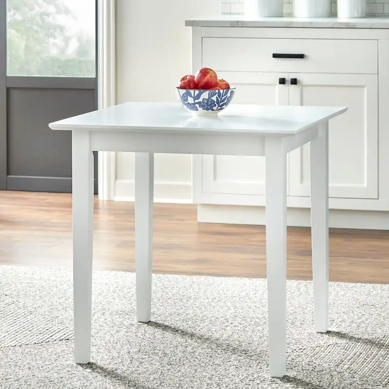 Compact Square Breakfast Table with Tapered Legs