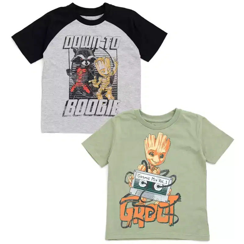 Marvel 2 Pack Raglan T-Shirts Little Kid to Big Kid