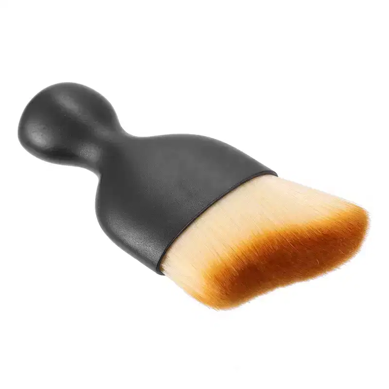 Unique Bargains Car Interior Dust Brush Soft Bristles Detailing Brush for Dashboard Air Conditioner Black Yellow