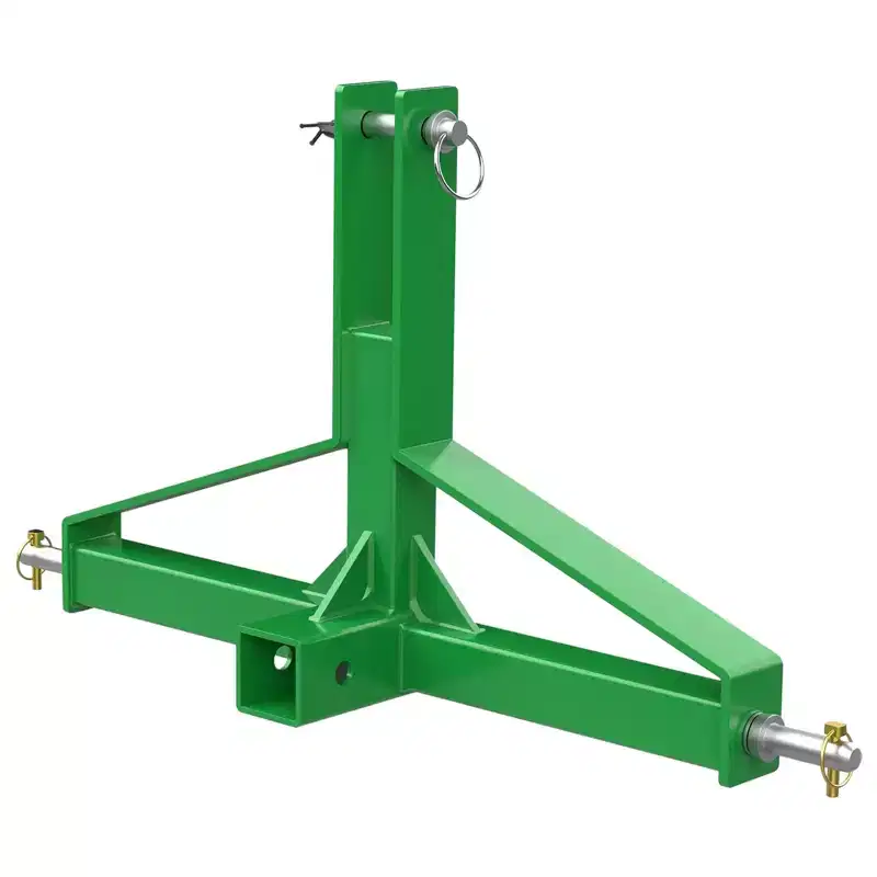 3 Point Trailer Hitch 2 Receiver, Quick Hitch Attachment, Receiver Tow Drawbar for Tractor Standard Category 1, 10,000Lbs Capacity