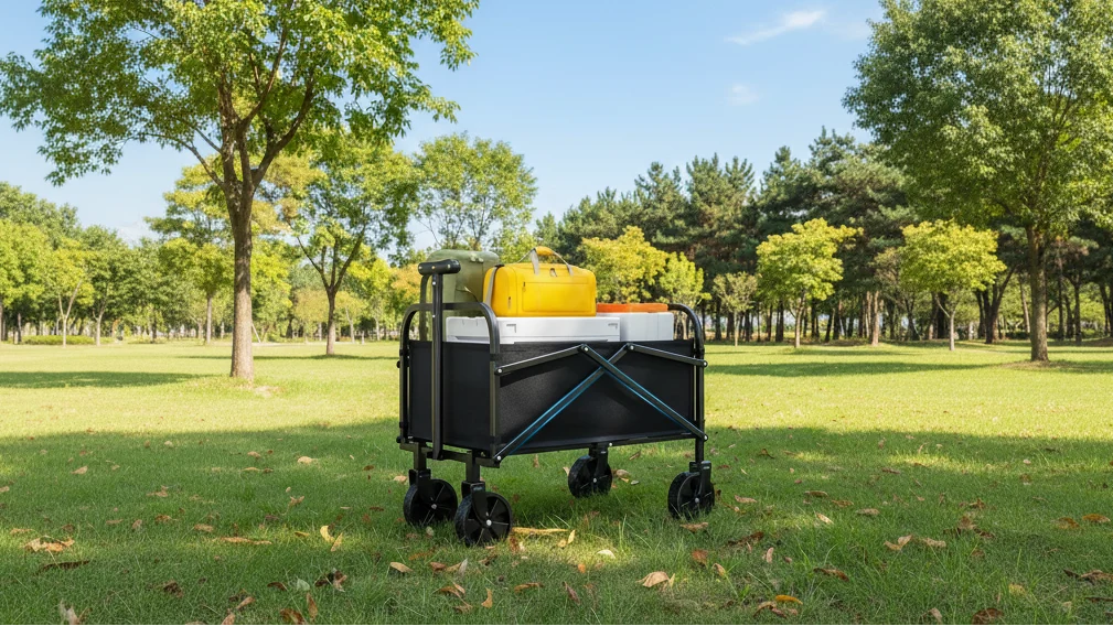 Foldable Utility Wagon with All-Terrain Wheels �C 240 lb Capacity