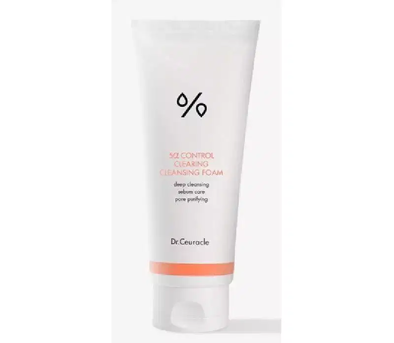 Dr. Ceuracle 5a Control Clearing Cleansing Foam (6.76 oz) | Deep Skin Cleansing | Sebum Care | Pore Purifying