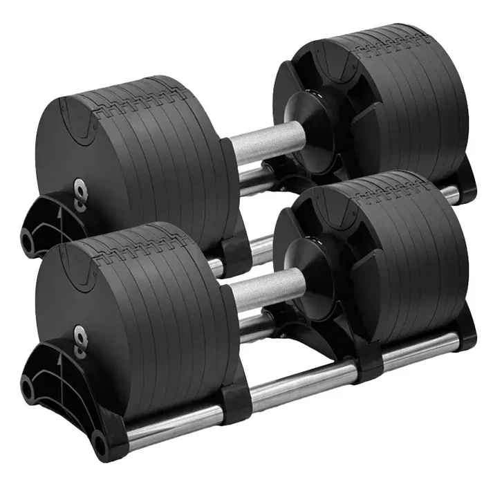 Adjustable Round Dumbbells Pair