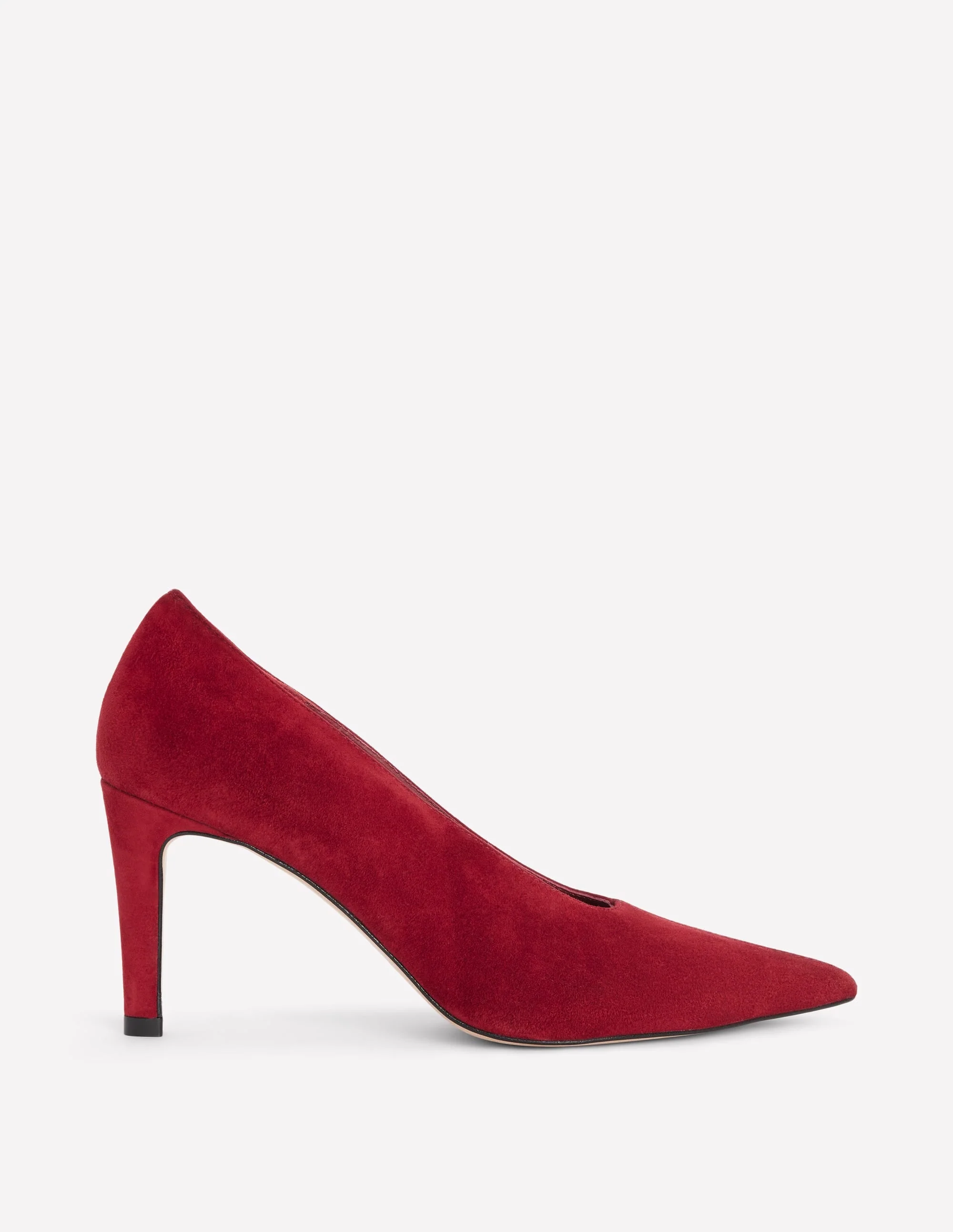 Pointed Court Shoes-Oxblood