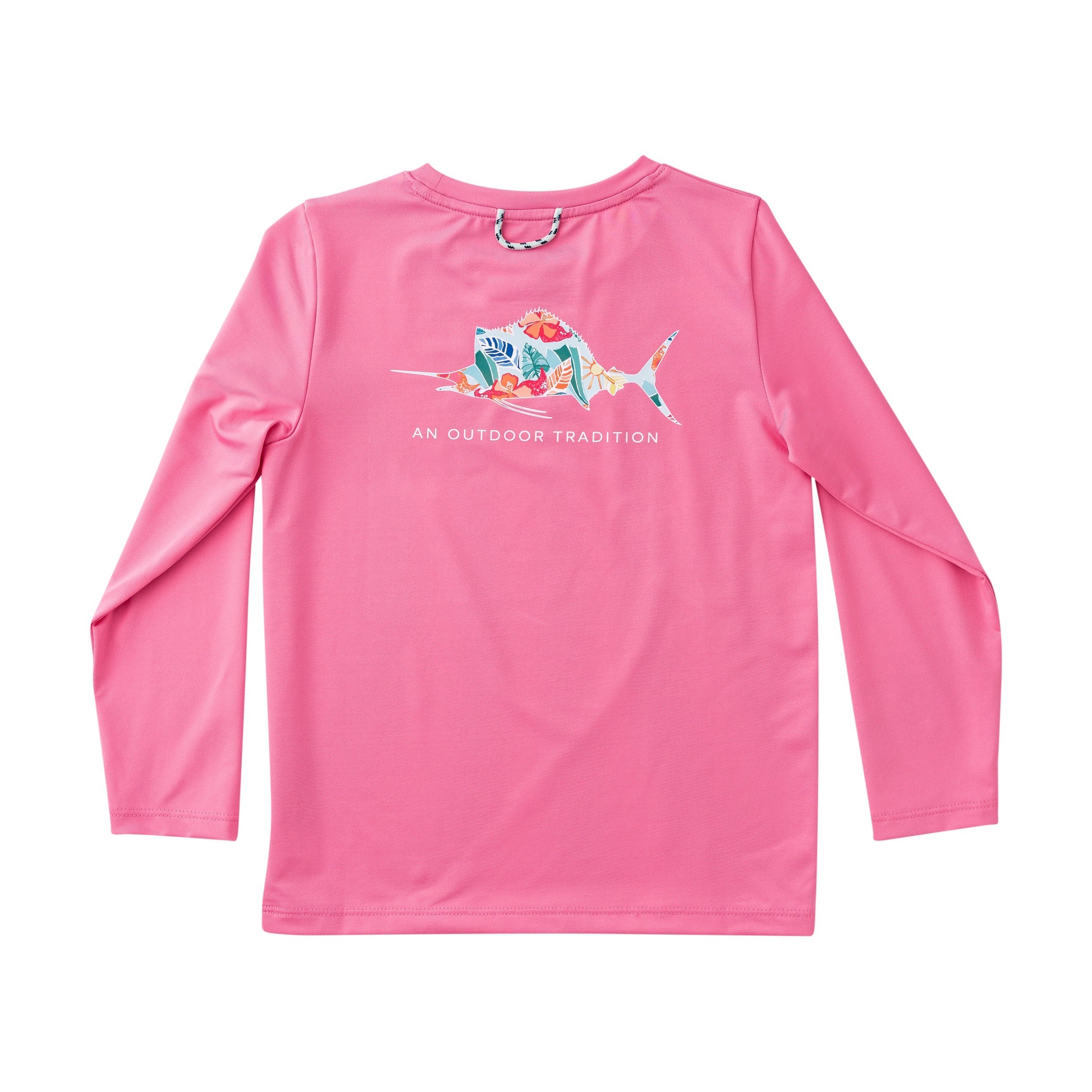 Kids' Pro Performance Long Sleeve T-shirt &uml;C Tropical Marlin Art