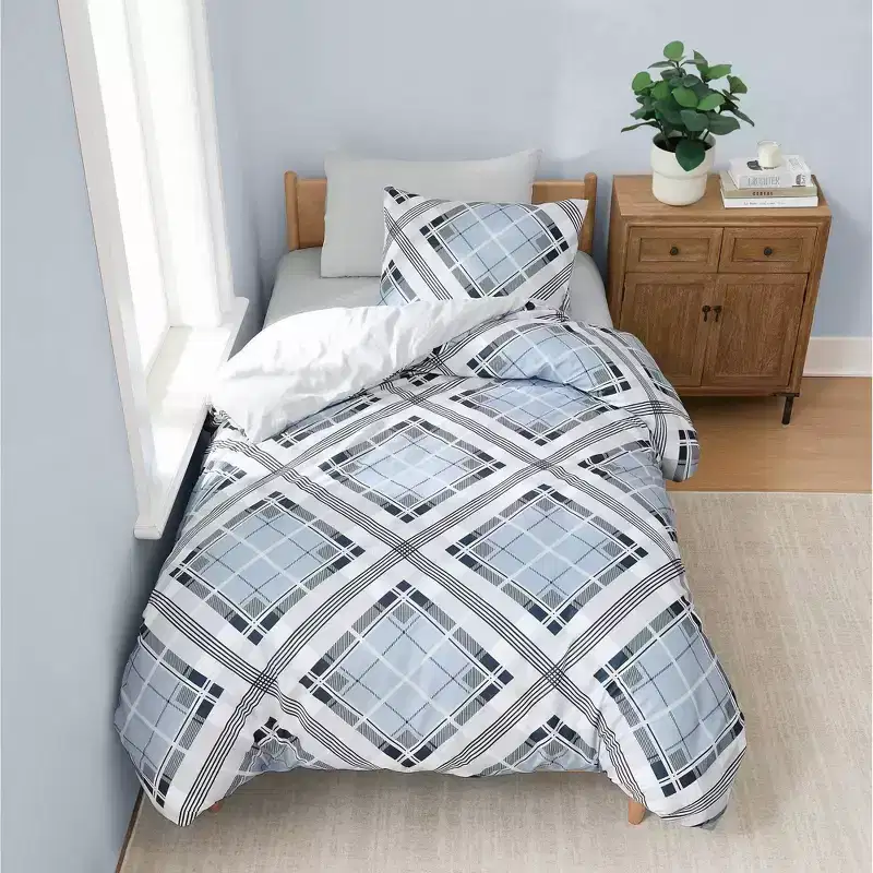 Truly Soft Lars Plaid Duvet Cover Set