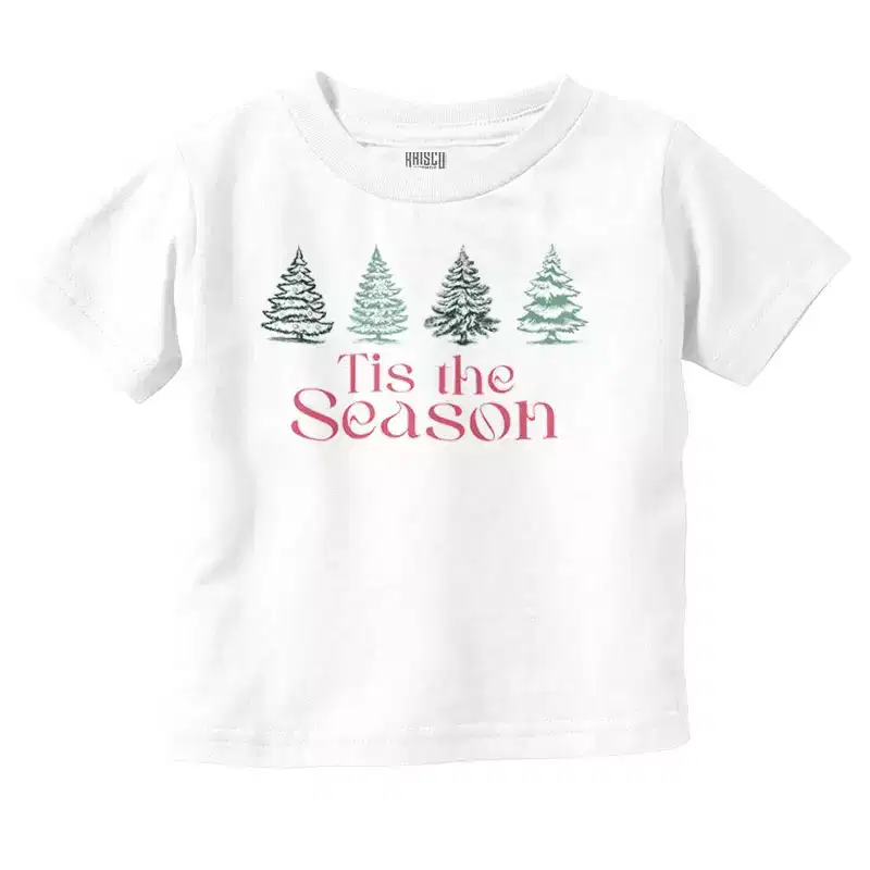 Classic Christmas Tree Tis The Season Toddler Baby Graphic T Shirt Brisco Brands