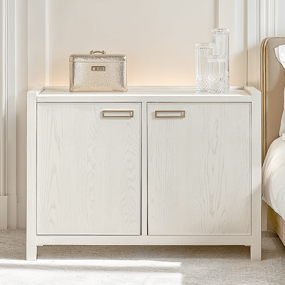 Cream Oak Veneer 2 Door Sideboard