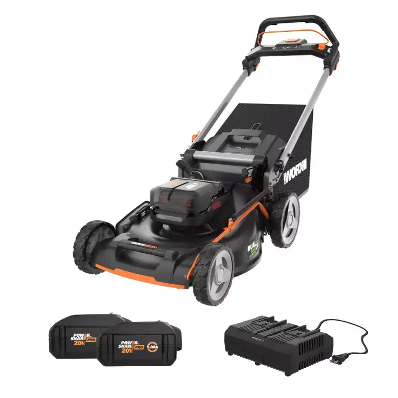 Worx Nitro WP775 40V PowerShare PRO 21 Cordless Self-Propelled Lawn Mower with Rear Wheel Drive