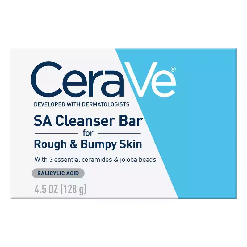 CeraVe SA Body Exfoliating Cleanser Bar for Rough & Bumpy Skin- 4.5oz: Contains Salicylic Acid, Contains Ceramides, Normal Skin