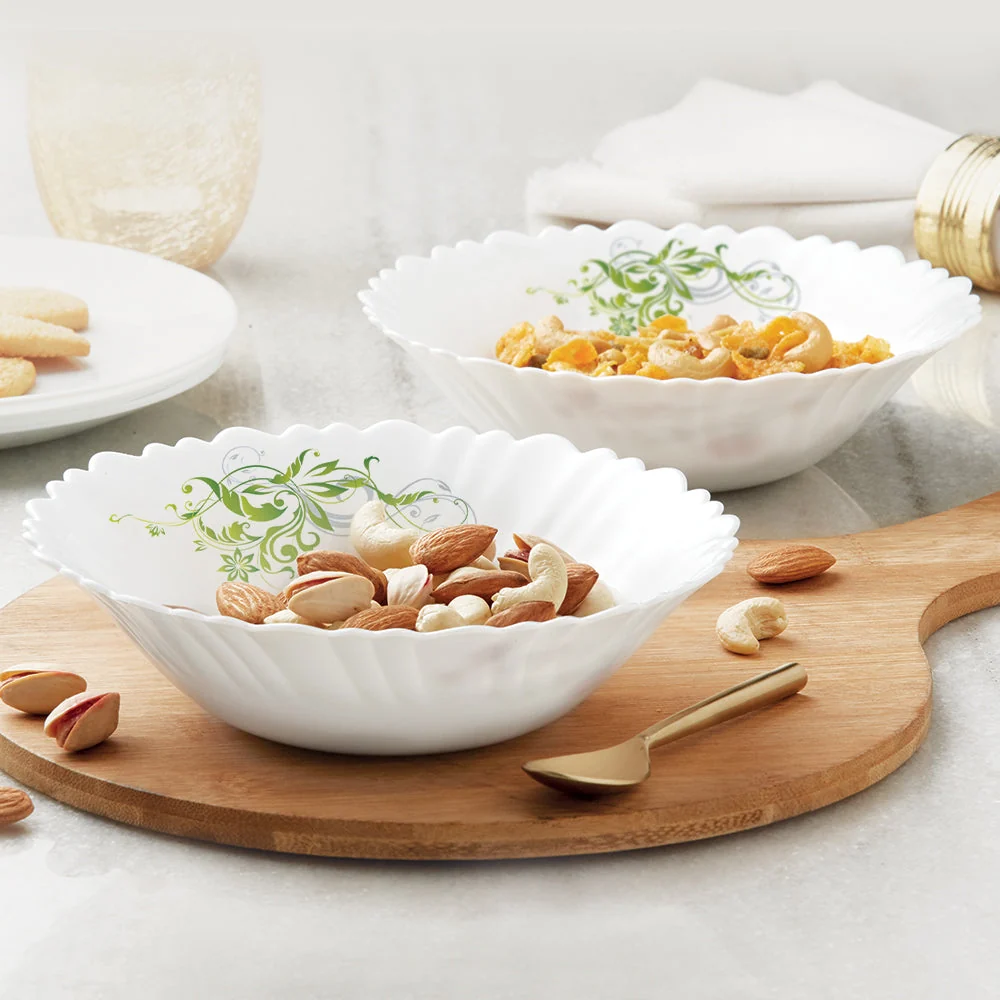 Green Scroll Multipurpose Bowl Set &ndash; 2 pcs
