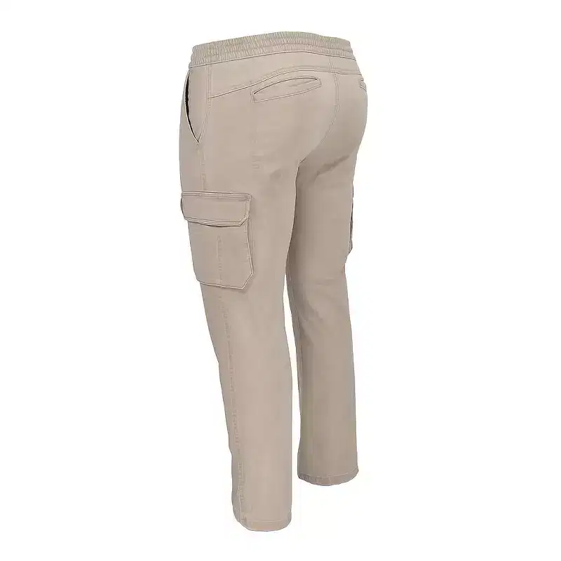 Burnside Men's Stonewash Stretch Cargo Pants | Khaki