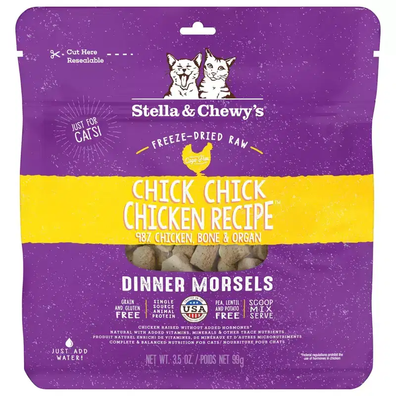 Stella & Chewy's Freeze Dried Chick Chick Chicken Dry Cat Food - 3.5oz
