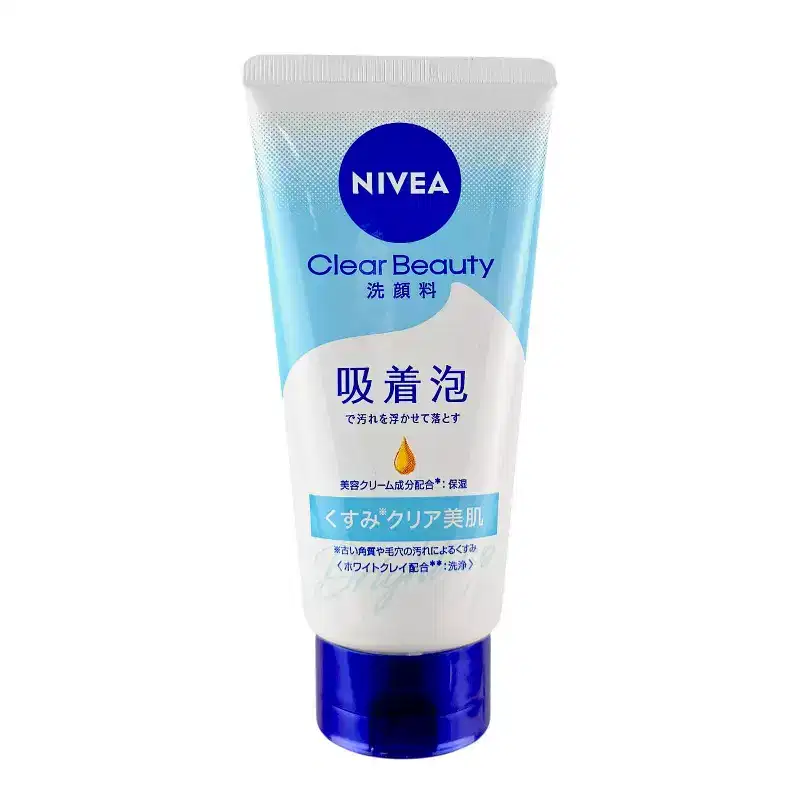 Nivea Japan Clear Beauty Facial Cleanser Clears Dull Skin (4.58 oz) - Wash away the days dullness with a whipped, clay-infused glow