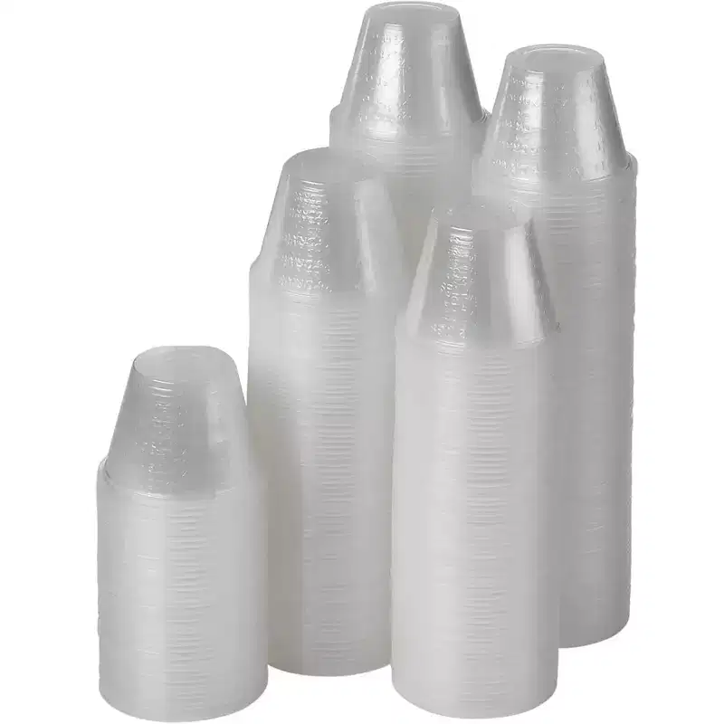 Clear Medicine Cups 1 oz  Disposable Plastic Graduated Measuring Cups for Medication, Crafts, Mouthwash, and More