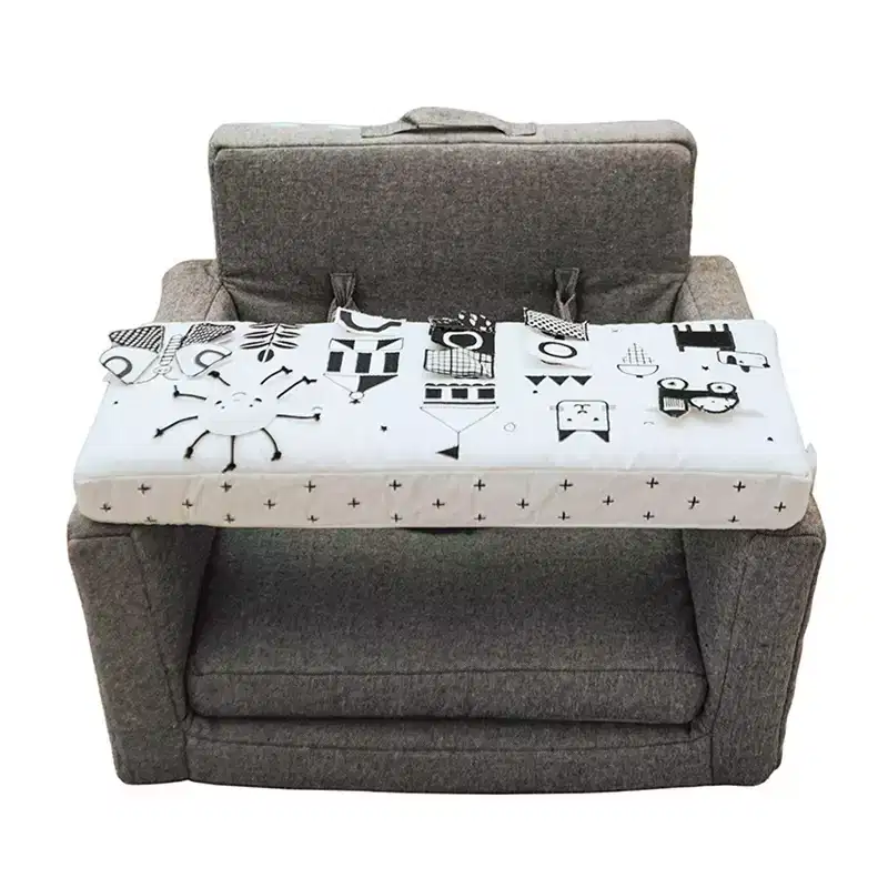 Wonder & Wise Activity Chair: Solid Cotton & Polyester Baby Gear with Carry Handle
