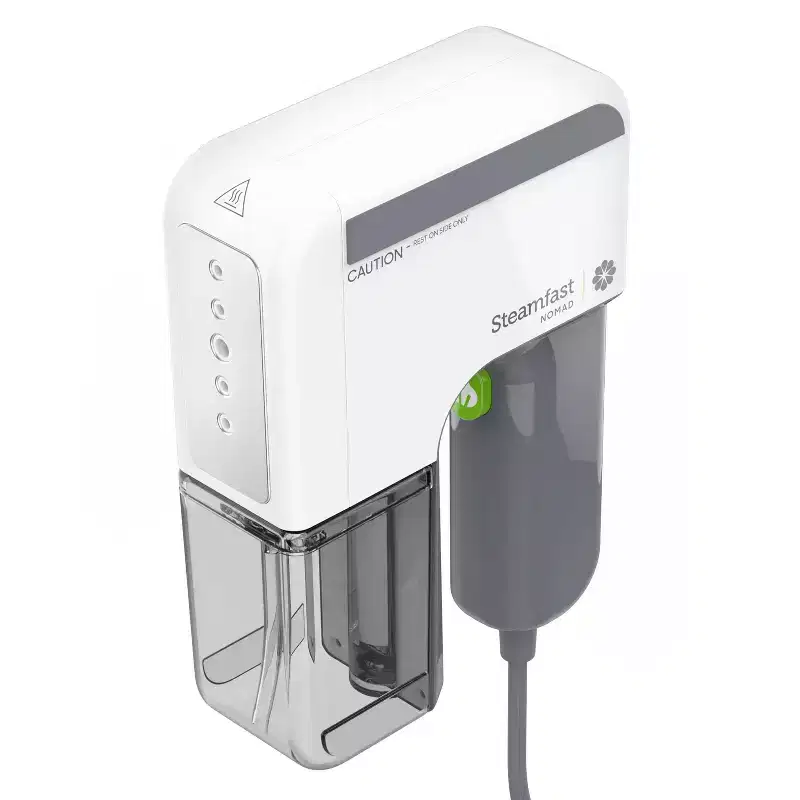 SteamFast Nomad Handheld Travel Garment Steamer: Portable Iron for Clothes, 800W, Automatic Shut-Off, 5oz Tank Capacity