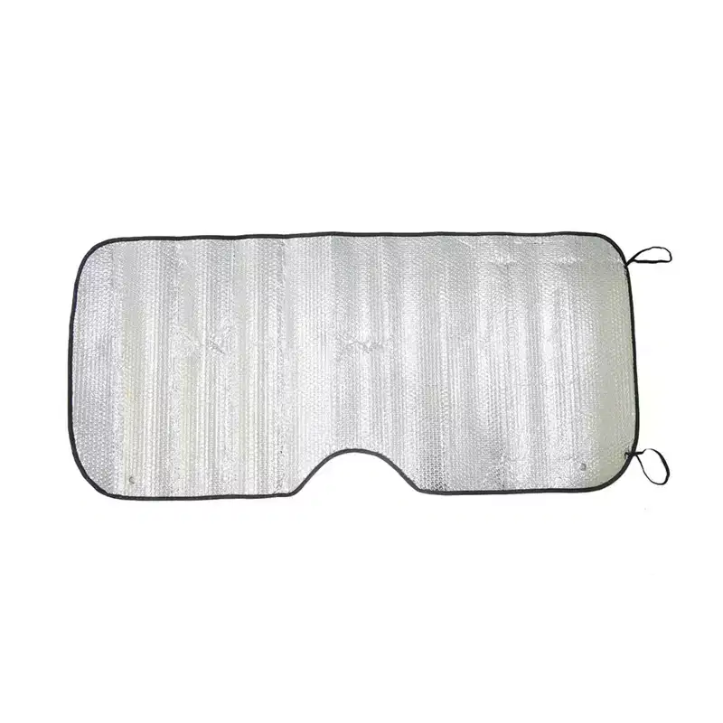 Unique Bargains Aluminium Foil Foldable Car Front Window Windshield Sun Shade Visor Block Cover 137cm x 70cm Silver