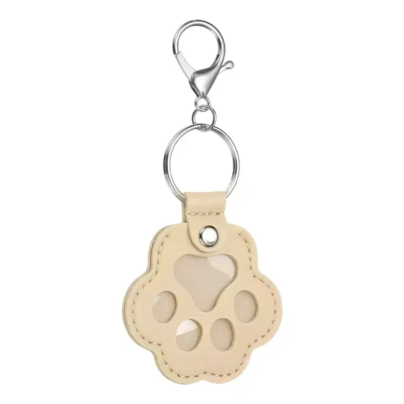 Unique Bargains Leather Compact Lightweight High Definition Window Pet Memorial Keychain Pet Furniture Accessories