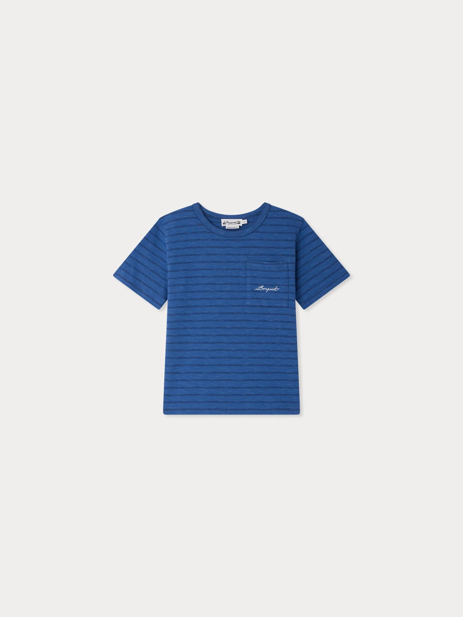 deep blue t-shirt in organic cotton