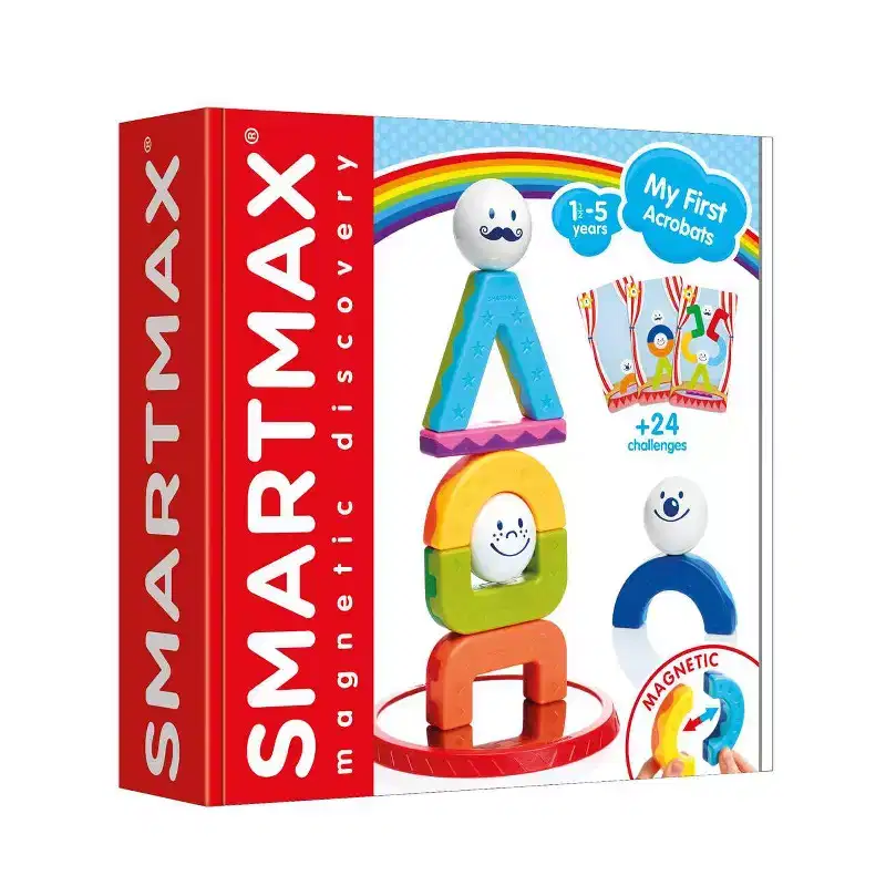 SmartMax My First Acrobats: Educational Creative Thinking Toy, Magnetic Building Set, 10 Piece Kit