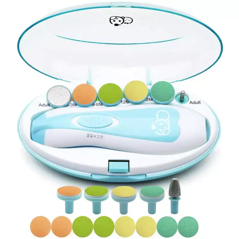 Baby Nail Trimmer 21 in 1, Usage Labeled Case & 13 Extra Replacement Tools, Nail File & Clipper