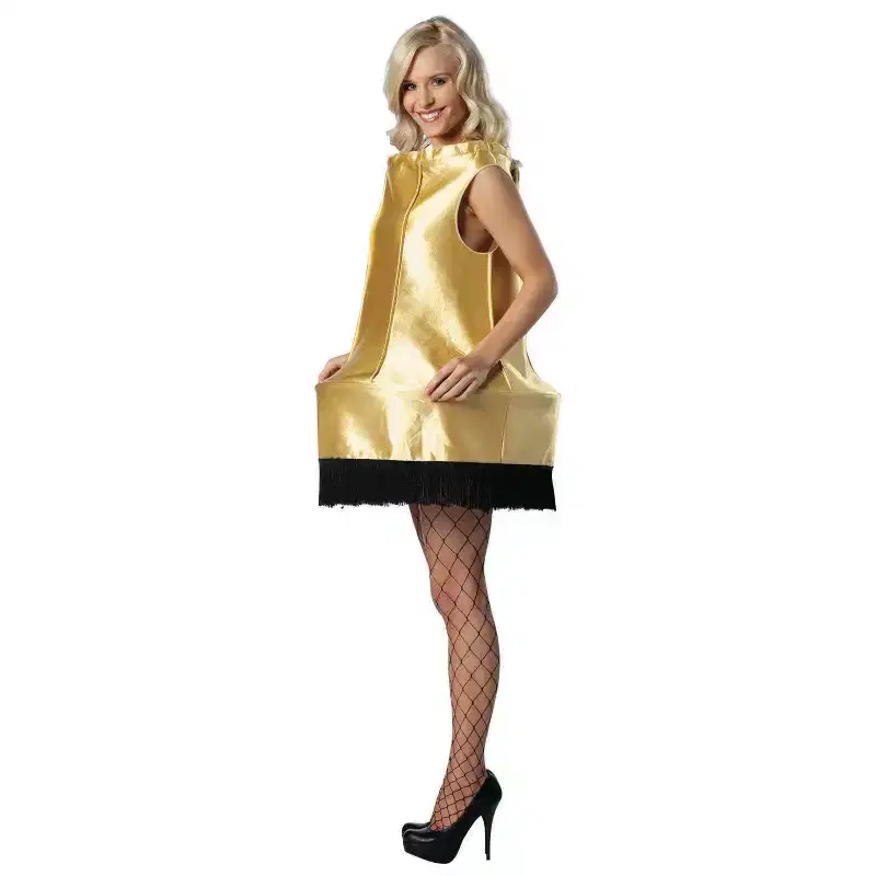 Imposta Costumes Women's Christmas Lamp Foam Costume Dress Gold M