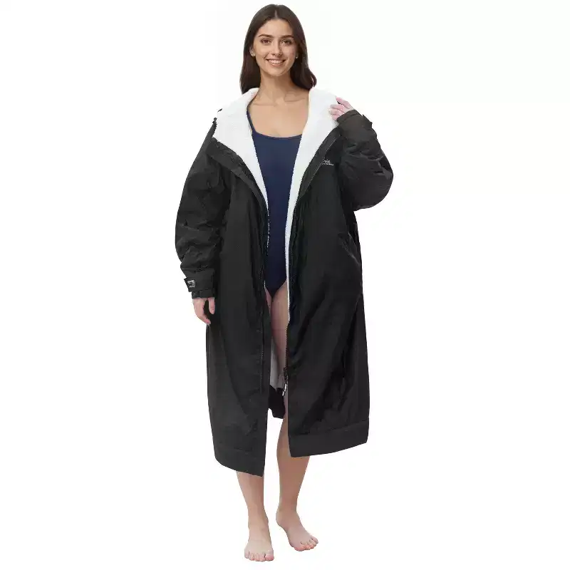 Catalonia Adult Swim Parka with Fleece-Lined Warm Waterproof Jacket Coat for Women Men